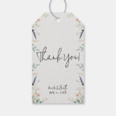 Waterverf Bloemen Wildflower Spring Bruids bruilof Cadeaulabel (Achterkant)