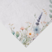 Waterverf Bloemen Wildflower Spring Bruids bruilof Tissuepapier (Detail)