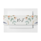 Waterverf Bloemen Wildflower Spring Bruids bruilof Uitnodigingen Wikkel (Voorkant Voorbeeld)