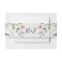 Waterverf Bloemen Wildflower Spring Bruids bruilof