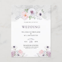 Waterverf Bloemen Winter Anemone Roos Bruiloft