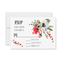 Waterverf Bloemen Winterbessen RSVP