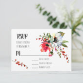 Waterverf Bloemen Winterbessen RSVP (Staand voorkant)