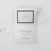 Waterverf Bloemen Wit en Goud Bladeren Bruiloft Bedankkaart (Binnen)