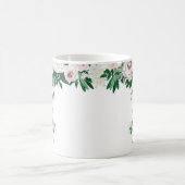 Waterverf Bloemen Wit Groen Maid van Honor Favor Koffiemok (Center)