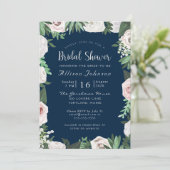 Waterverf Bloemen Wit Groen Vrijgezellenfeest Kaar Kaart (Staand voorkant)