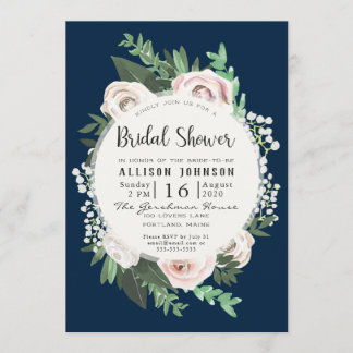 Waterverf Bloemen Wit Groen Vrijgezellenfeest Kaar Kaart