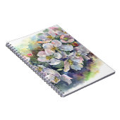 Waterverf bloemen witte appelbloem illustratie notitieboek (Rechterzijde)