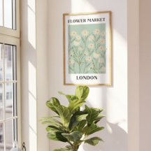 Waterverf Bloemen Witte Daisy Flower Market