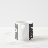 Waterverf Bloemen: Zacht zomerpatroon. Espresso Kop (Achterkant)