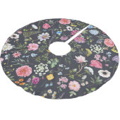 Waterverf Bloemen: Zacht zomerpatroon. Kerstboom Rok (Gekanteld)