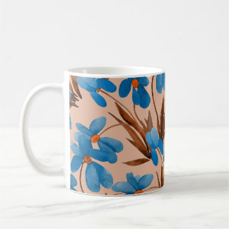 Waterverf Bloemen Zomer Print Patroon Koffiemok