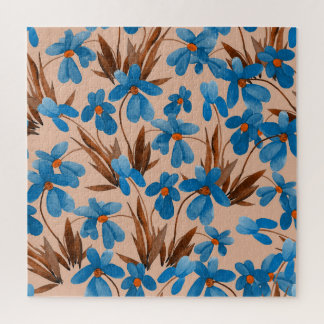 Waterverf Bloemen Zomer Print Patroon Legpuzzel