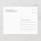 Waterverf Bloemen Zonnebloem Baby shower Uitnodigi (Achterkant)