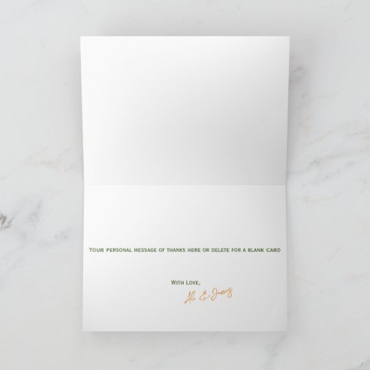 Waterverf Bloemen Zonnebloem Dank u Kaart (Binnen)