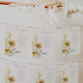 Waterverf Bloemen Zonnebloem Tafel Kaarten