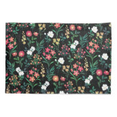  Waterverf Bloemen Zwart Botanisch Kussensloop