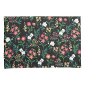  Waterverf Bloemen Zwart Botanisch Kussensloop