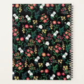  Waterverf Bloemen Zwart Botanisch Planner (Achterkant)