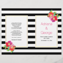 Waterverf bloemen zwart wittrouwprogramma