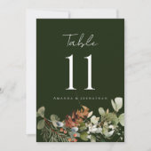 Waterverf Bloemenarrangement Trouwtafel Nummer (Voorkant)