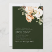 Waterverf Bloemenarrangementen Groene bruiloft Kaart (Voorkant)