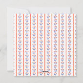 Waterverf Bloemenblok Print Foto Kerst Kaart (Achterkant)