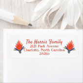 Waterverf Bloemenblok Print Kerstretour Etiket (Insitu)