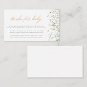 Waterverf Bloemenboek Aanvraag Behuizing Kaart (Voorkant / Achterkant)