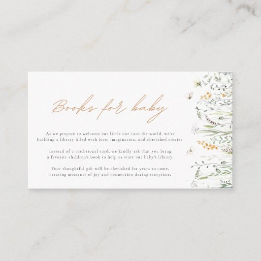 Waterverf Bloemenboek Aanvraag Behuizing Kaart (Voorkant)