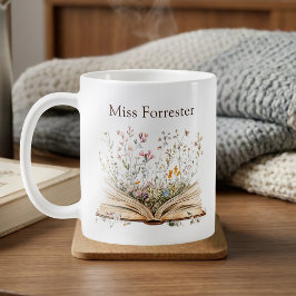 Waterverf Bloemenboek Leraren Waardering  Koffiemok