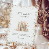 Waterverf Bloemenboek Thema Datum Nacht Ideeën Reclamebord Met Voetstuk