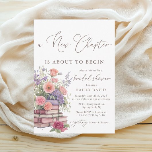 Waterverf Bloemenboek Vrijgezellenfeest Kaart