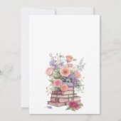 Waterverf Bloemenboek Vrijgezellenfeest Kaart (Achterkant)