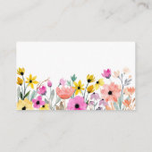 Waterverf Bloemenboeken voor Baby Enclosure Kaart (Achterkant)