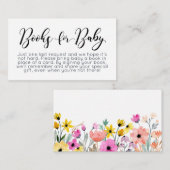 Waterverf Bloemenboeken voor Baby Enclosure Kaart (Voorkant / Achterkant)