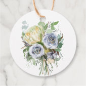 Waterverf Bloemenboeket Bedankjes Labels (Achterkant)