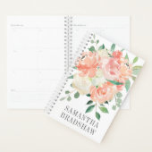 Waterverf Bloemenboeket met Jouw naam Planner (Display)