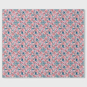 Waterverf Bloemenboeket:  Pioenrozen. Cadeaupapier (Vlak)