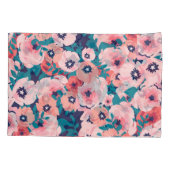 Waterverf Bloemenboeket: Pioenrozen. Kussensloop (Achterkant)