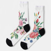 Waterverf Bloemenboeket – Romantische pioen & wild Sokken (Links)