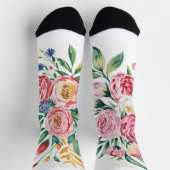 Waterverf Bloemenboeket – Romantische pioen & wild Sokken (Top)