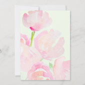 Waterverf Bloemenboeket vrijgezellenfeest Kaart (Achterkant)