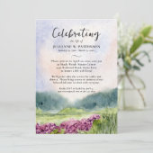 Waterverf Bloemenbos Viering van het leven Kaart (Staand voorkant)