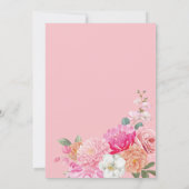 Waterverf Bloemenbruid in Bloom Vrijgezellenfeest Kaart (Achterkant)