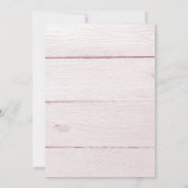 Waterverf Bloemenbruiloft - Bourgondië & Roze Kaart (Achterkant)