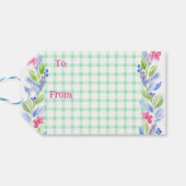 Waterverf Bloemencheque Leraren Zijn Beste Cadeau Cadeaulabel (Achterkant Horizontaal)