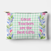 Waterverf Bloemencheque Leraren zijn het beste cad Etui (Voorkant)