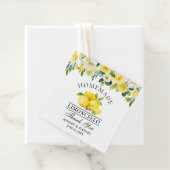 Waterverf Bloemencitroenen Limoncello plein Bedankjes Labels (In situ)
