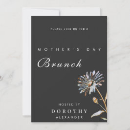 Waterverf Bloemend Moederdag Brunch Kaart
